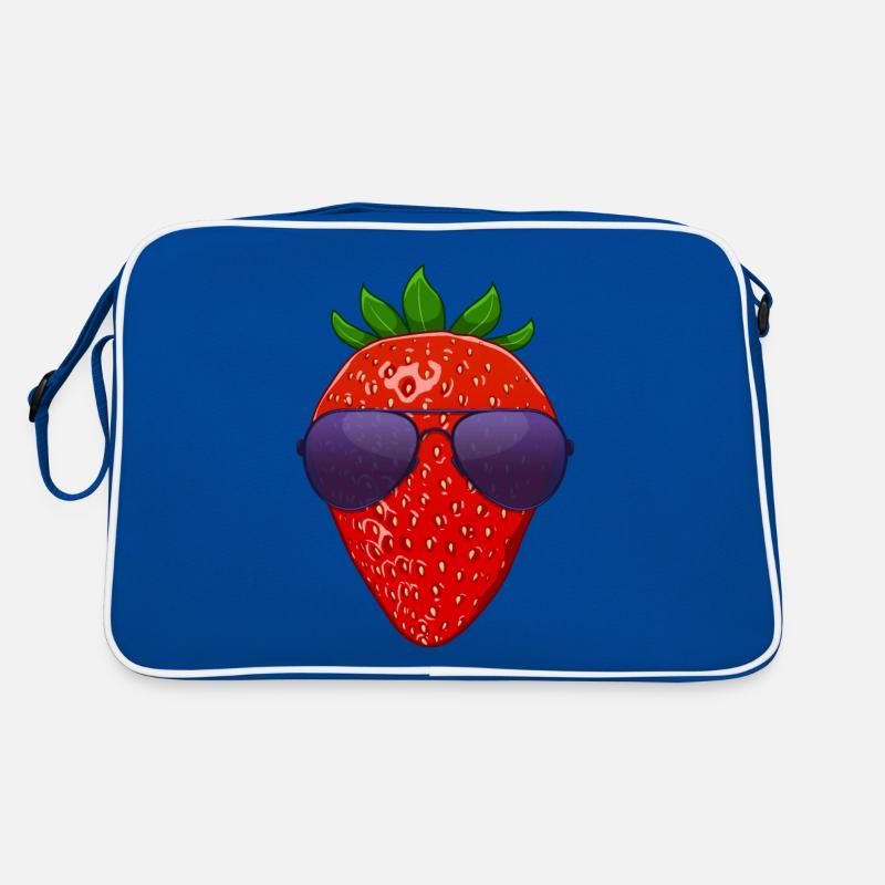 Strawberry Bush Fruit Vitamins Cool Strawberry Retro Bag