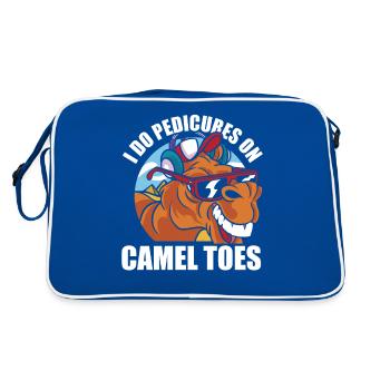 Camel Toes Pédicure Humour T-shirt - Sac Retro - bleu/blanc - Dos