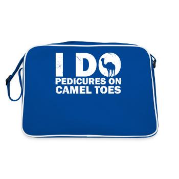 Camel Toes Pédicure Humour T-shirt - Sac Retro - bleu/blanc - Dos