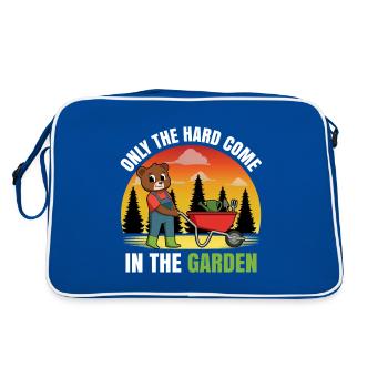 Seuls les durs viennent dans le jardin - Sac Retro - bleu/blanc - Dos