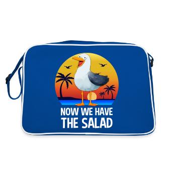 Maintenant, nous avons la salade Proverbes allemands - Sac Retro - bleu/blanc - Dos