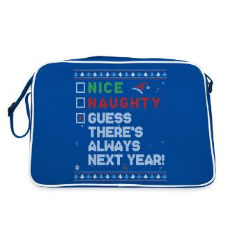 Belle supposition coquine, il y a toujours l’année prochaine ! - Sac Retro - bleu/blanc - Dos