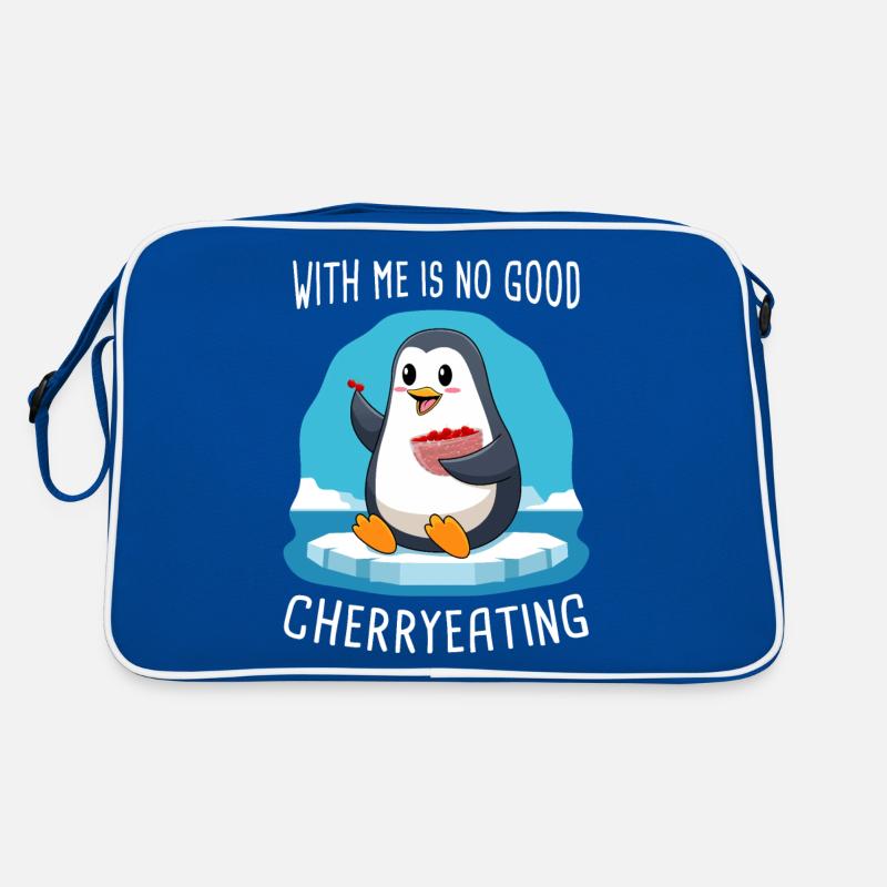 With Me is No Good Cherryeating Proverb Retro Bag