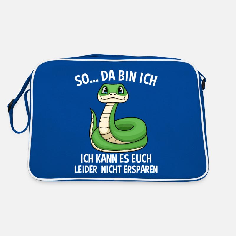 So Da Bin Ich Ich Kann Es Euch Nicht Ersparen Retro Tasche