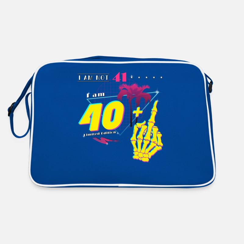 Ich bin nicht 41, ich bin 40 + Mittelfinger - Retro 1984 Retro Tasche