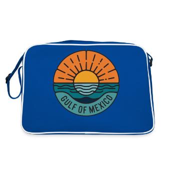 Gulf Of Mexico Oceanic Basin Tourist Spot Travel - Retro Bag - blue/white - Back