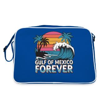 Gulf Of Mexico Oceanic Basin Tourist Spot Travel - Retro Bag - blue/white - Back