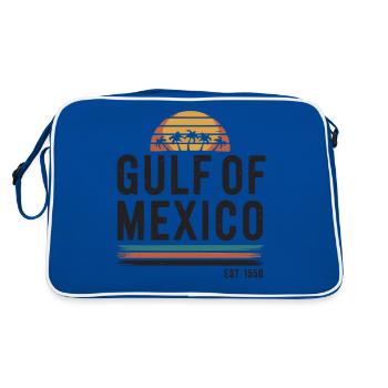 Gulf Of Mexico Oceanic Basin Tourist Spot Travel - Retro Bag - blue/white - Back