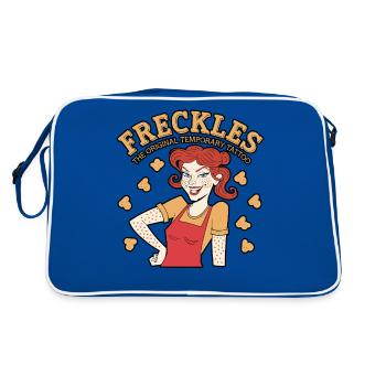 Cheveux roux Rousse Irlandaise Rousse - Sac Retro - bleu/blanc - Dos