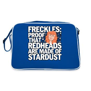 Cheveux roux Rousse Irlandaise Rousse - Sac Retro - bleu/blanc - Dos