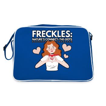 Cheveux roux Rousse Irlandaise Rousse - Sac Retro - bleu/blanc - Dos