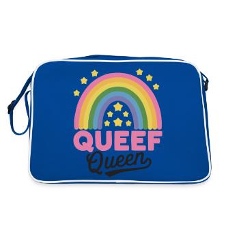 Queef Queen Queefed Humour adulte Queefing - Sac Retro - bleu/blanc - Dos