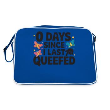 Queef Queen Queefed Humour adulte Queefing - Sac Retro - bleu/blanc - Dos