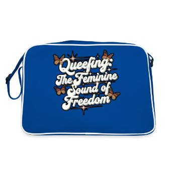 Queef Queen Queefed Humour adulte Queefing - Sac Retro - bleu/blanc - Dos