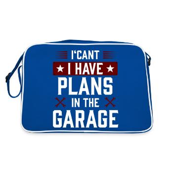 garage2 Zeichenfläche 1 - Retro Tasche - Blau/Weiß - Hinten