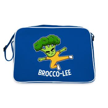 Karate Broccoli Martial Arts Martial Arts Fighter - Retro Bag - blue/white - Back