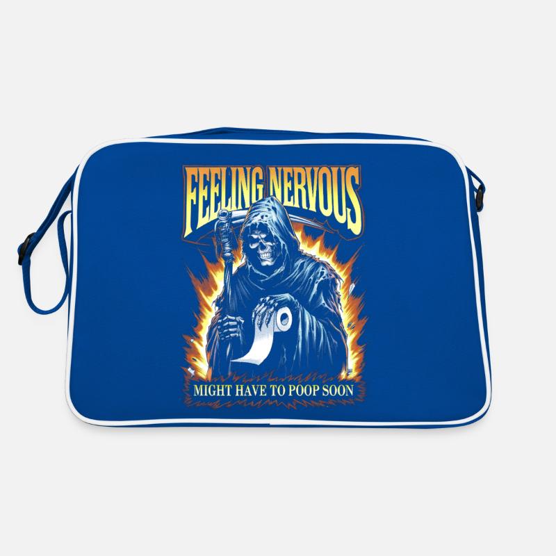Irritable Bowel Syndrom Reaper IBS Goth Poop Humor Retro Bag