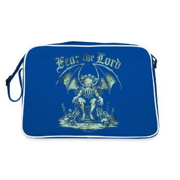 Cthulhu, Fear The Lord, Grunge Cthulhu Mythos - Sac Retro - bleu/blanc - Dos