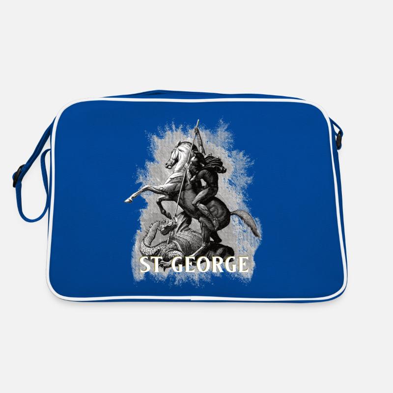 Saint George Dragonslayer - Retro Bag - blue/white