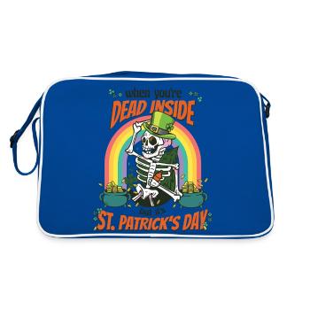Quand vous êtes mort à l’intérieur, mais c’est la Saint-Patrick - Sac Retro - bleu/blanc - Dos