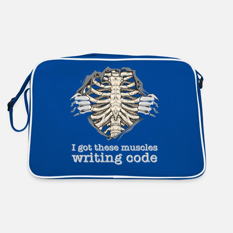 I Got These Muscles Writing Code for Nerd Geek Retro Bag