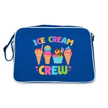 Eis Sommer Eis Cream Lustiges Kinder Eis Am Stiel - Retro Tasche - Blau/Weiß - Hinten