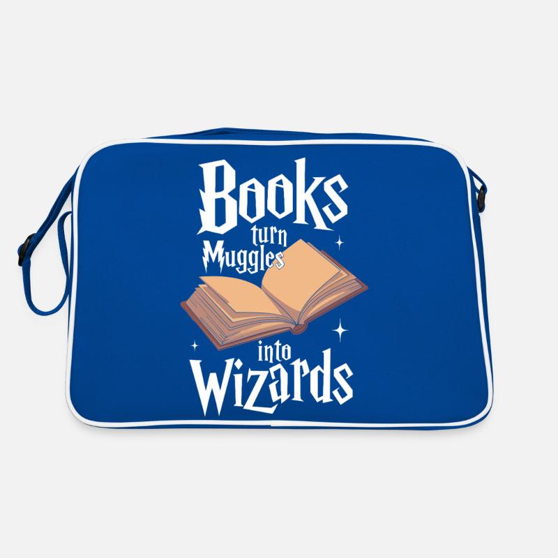 Bücher machen aus Muggeln Wizards Library Reader Retro Tasche