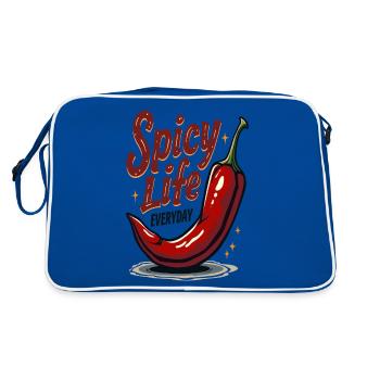 Spicy Life – Chili Vibes pour tous les jours - Sac Retro - bleu/blanc - Dos