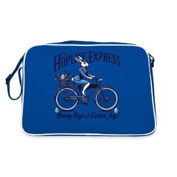 Joie de Pâques avec Hopline Express Retro - Sac Retro - bleu/blanc - Dos
