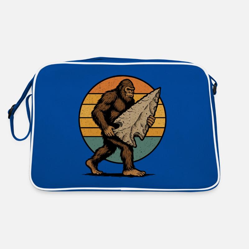 Bigfoot avec pointe de flèche Pointe de flèche silex Sac Retro