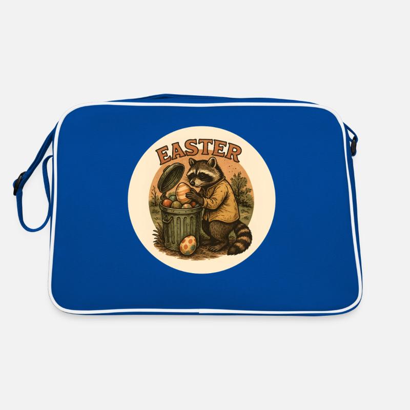 Oster Waschbär mit Eiern Retro Tasche