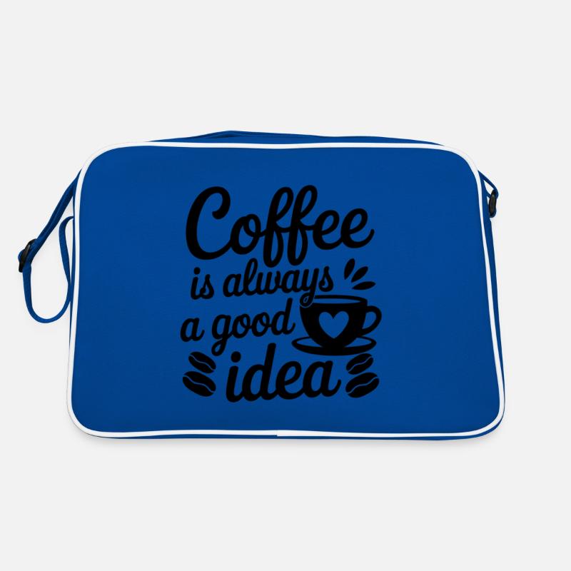 Lustiger Kaffee Spruch Kaffeeliebhaber Retro Tasche