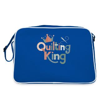Quilting King Happy Quilting - Retro Bag - blue/white - Back