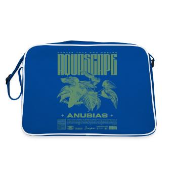Aquascaping Anubias Plante Aquatique Fish Keeper - Sac Retro - bleu/blanc - Dos