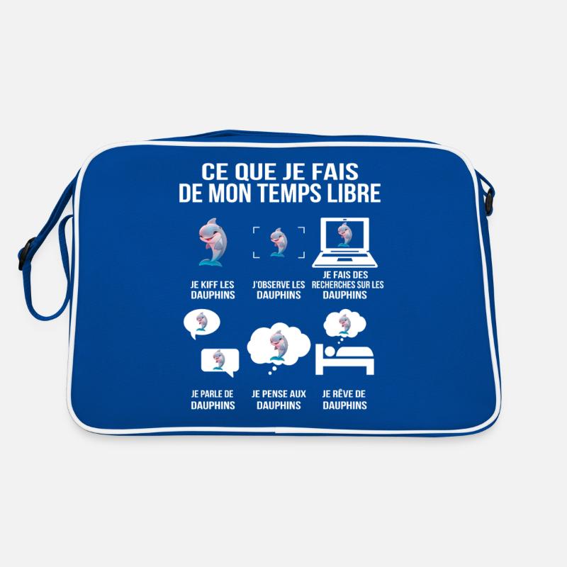 Ce que je fais de mon temps libre Dauphin Sac Retro