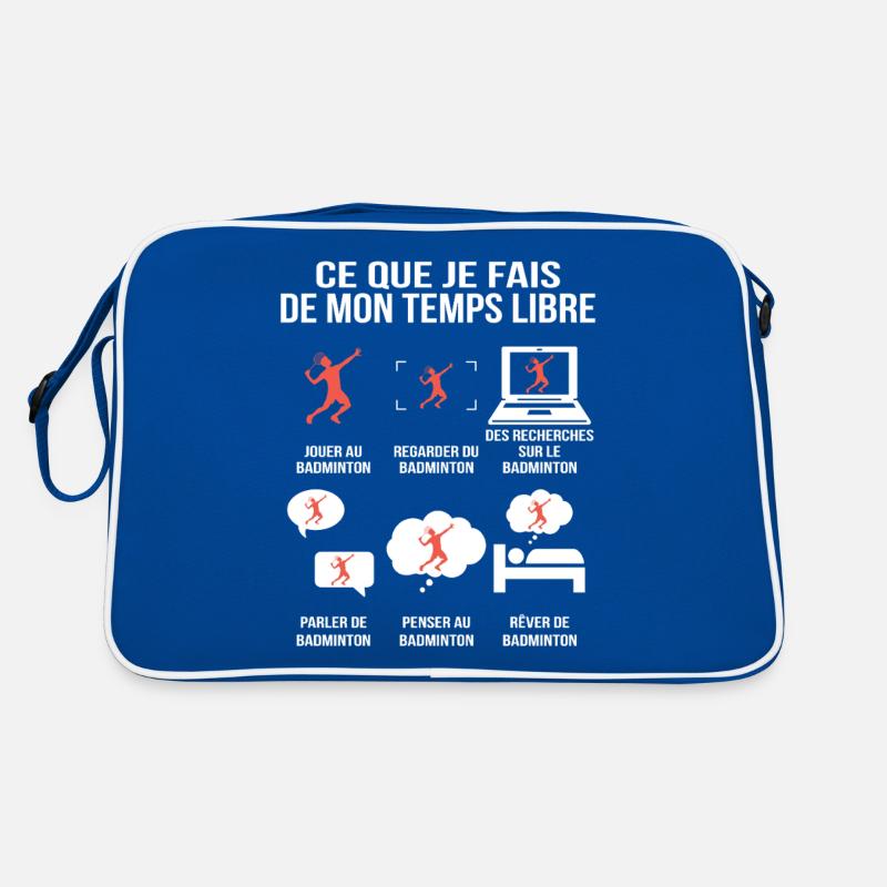 Ce que je fais de mon temps libre – Badminton Sac Retro