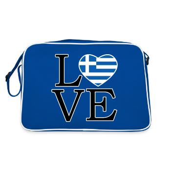 Nous aimons la Grèce - Sac Retro - bleu/blanc - Dos