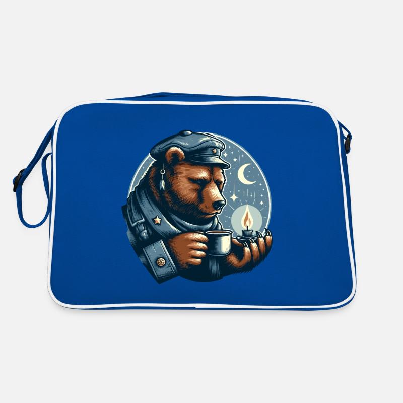 BEAR TEALIGHT MOONLIGHT MARITIME COFFEE TEA NORTH Retro Bag