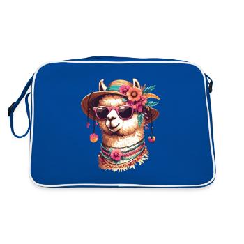 CHAKKA ALPAGA HANCHE FLEUR TENDANCE CHAPEAU DE SOLEIL FLEUR - Sac Retro - bleu/blanc - Dos