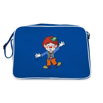 Clown - Retro Bag - blue/white - Back
