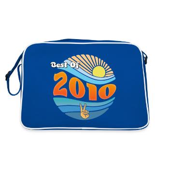 Born 2010 – Celebrating 15 Unforgettable Years - Retro Bag - blue/white - Back