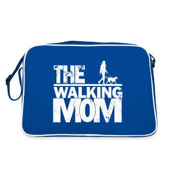 The walking mom - Retro Bag - blue/white - Back