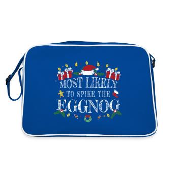 Le plus susceptible de piquer le lait de poule - Sac Retro - bleu/blanc - Dos