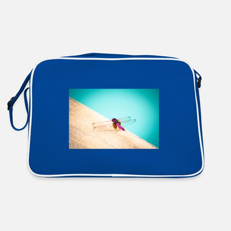 Dragon-Fly - Retro Tasche - Blau/Weiß