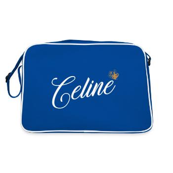 Celine Nom pour Femme Enfants Tout-petits - Celine - Sac Retro - bleu/blanc - Dos