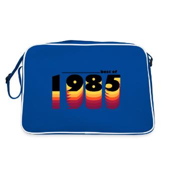 Fièrement célébrant 1985 - Millésime 40 ans - Sac Retro - bleu/blanc - Dos