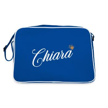 Chiara Nom pour Femme Enfants Bambins - Chiara - Sac Retro - bleu/blanc - Dos