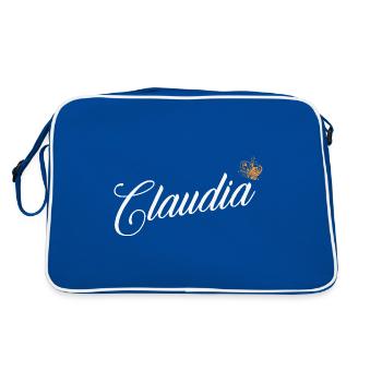 Claudia Nom pour Femme Enfants Bambins - Claudia - Sac Retro - bleu/blanc - Dos
