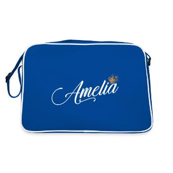 Amelia Nom pour les femmes Enfants Bambins - Amelia - Sac Retro - bleu/blanc - Dos