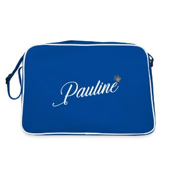 Pauline Nom pour les femmes Enfants Bambins - Pauline - Sac Retro - bleu/blanc - Dos